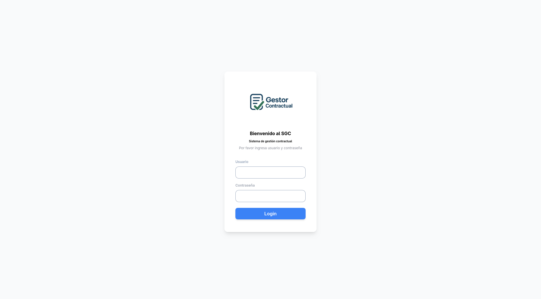 Dashboard — real-time metrics, committed value, and distribution by contract type